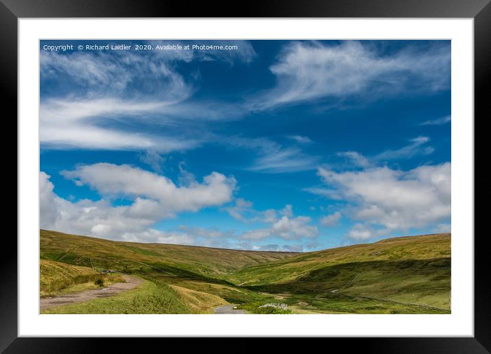 Big Sky over the Hudes Hope, Teesdale Framed Mounted Print by Richard Laidler