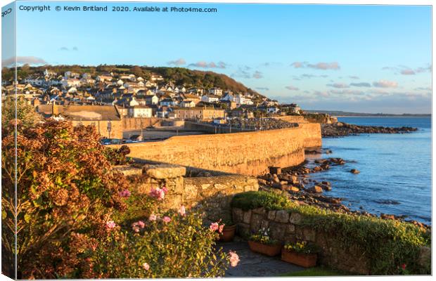 Mousehole sunrise cornwall Canvas Print by Kevin Britland