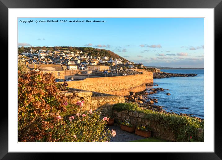 Mousehole sunrise cornwall Framed Mounted Print by Kevin Britland