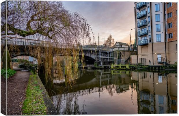 Carrow Road Bridge over the River Wensum Canvas Print by Chris Yaxley