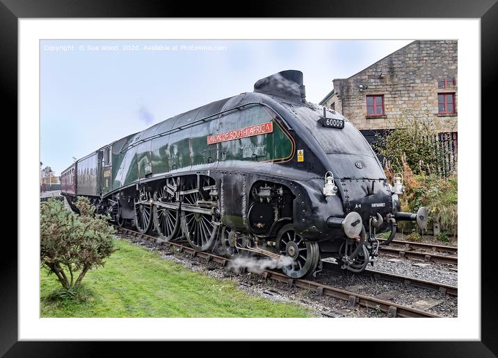 Steam train Union of South Africa 60009 Framed Mounted Print by Sue Wood