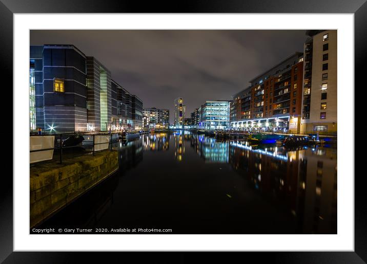 Clarence Dock 2020 Framed Mounted Print by Gary Turner