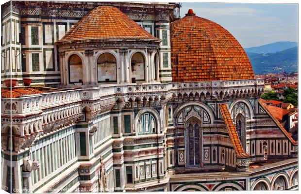 Duomo Cathedral Florence Italy Canvas Print by William Perry