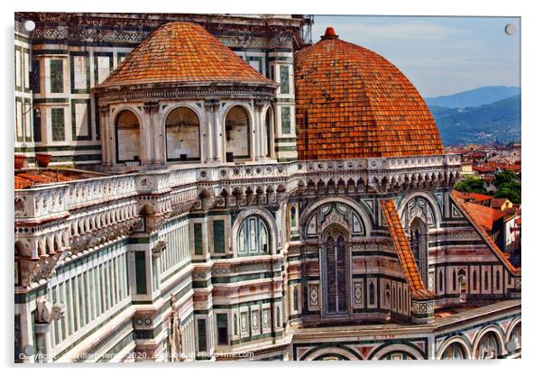Duomo Cathedral Florence Italy Acrylic by William Perry