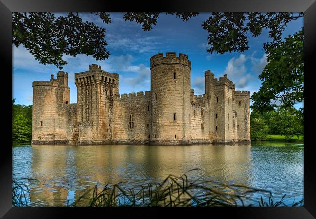 Bodiam Castle in East Sussex Framed Print by Dave Williams