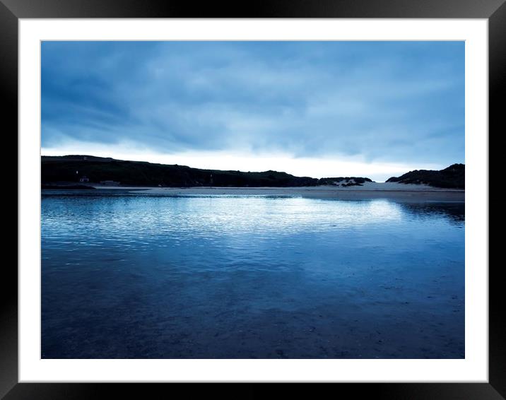 Serene Twilight Estuary Framed Mounted Print by Beryl Curran