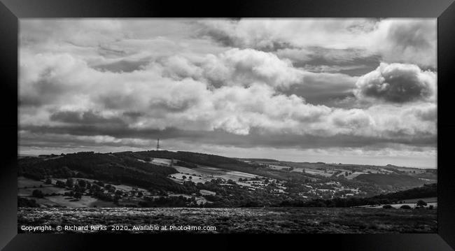 Nidderdale clouds Framed Print by Richard Perks