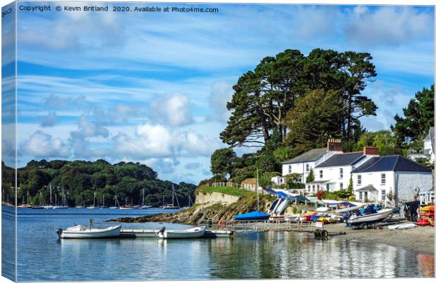 Helford passage Cornwall Canvas Print by Kevin Britland