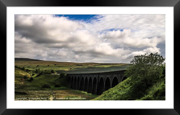 Garsdale viaduct Framed Mounted Print by Richard Perks
