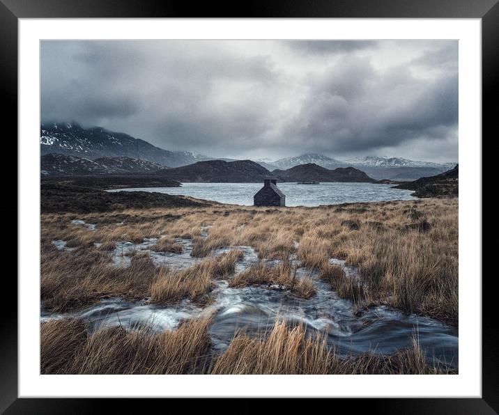 Loch Stack storm Framed Mounted Print by Kevin Ainslie