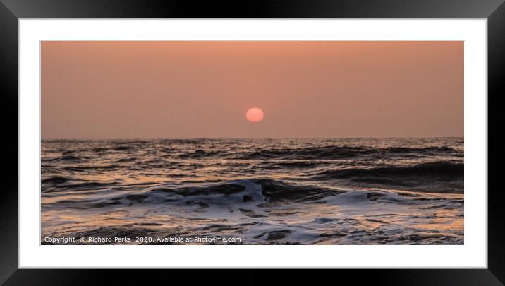 Hazy lazy sunrise Framed Mounted Print by Richard Perks