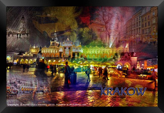 Krakow Collage Framed Print by Randi Grace Nilsberg