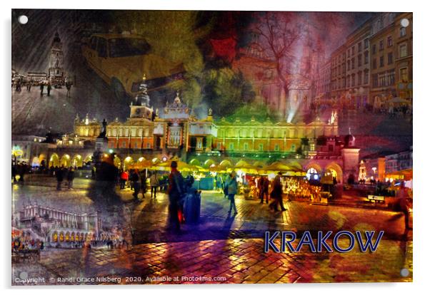 Krakow Collage Acrylic by Randi Grace Nilsberg
