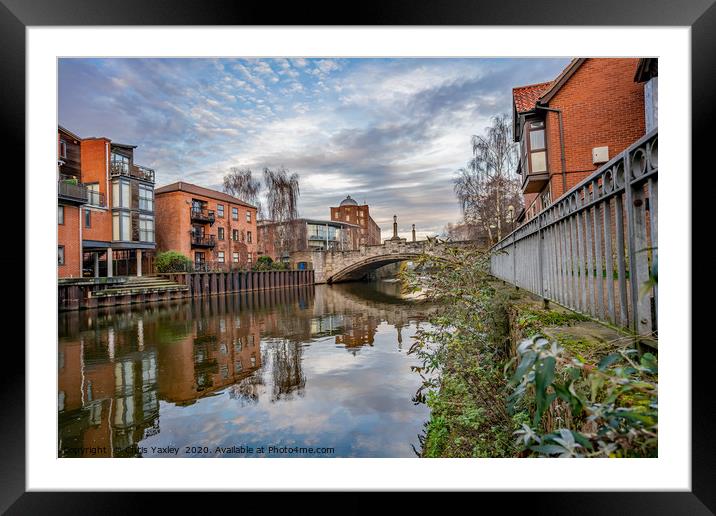 White Friars in the city of Norwich, Norfolk Framed Mounted Print by Chris Yaxley