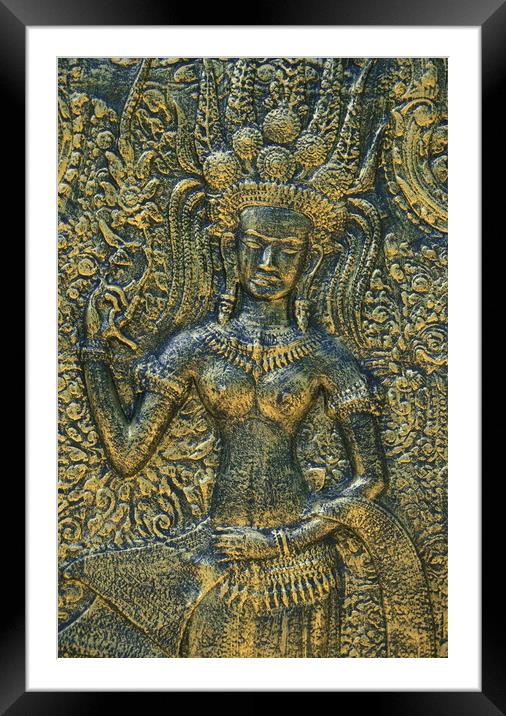 CAMBODIA, ANGKOR,  Framed Mounted Print by urs flueeler
