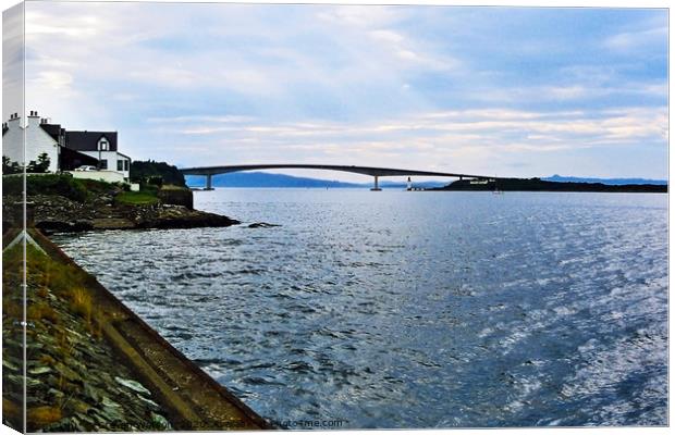 Skye road bridge Canvas Print by Steven Watson