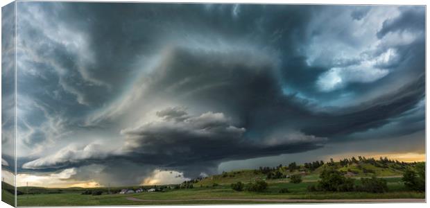 Wyoming Supercell Storm Canvas Print by John Finney