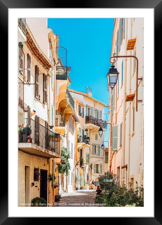 Cannes City, French Riviera, Travel Cote D'Azur Framed Mounted Print by Radu Bercan