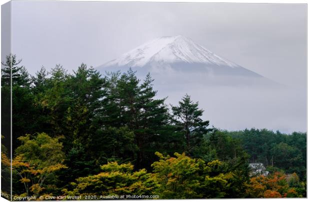 Mount Fuji Canvas Print by Clive Karl Wuest