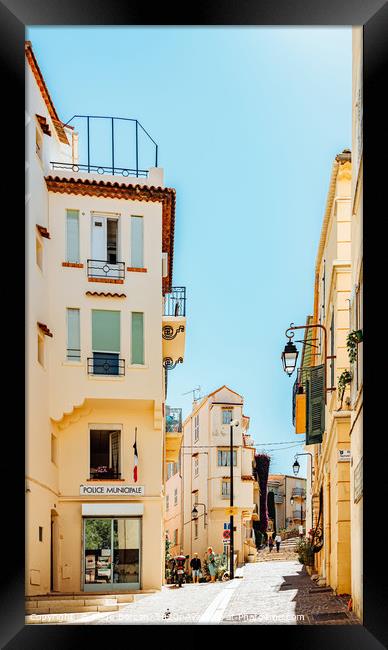 Cannes City, French Riviera, Urban France Houses Framed Print by Radu Bercan