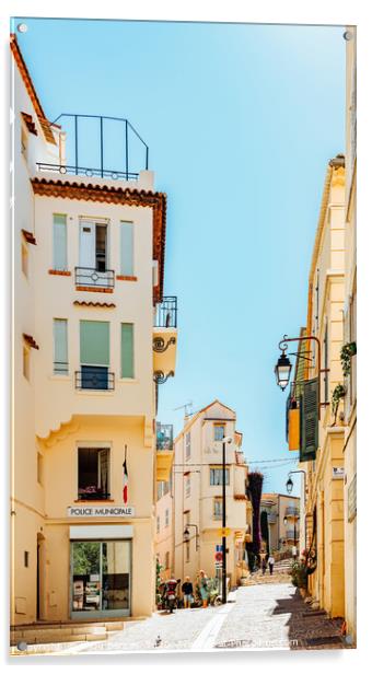 Cannes City, French Riviera, Urban France Houses Acrylic by Radu Bercan