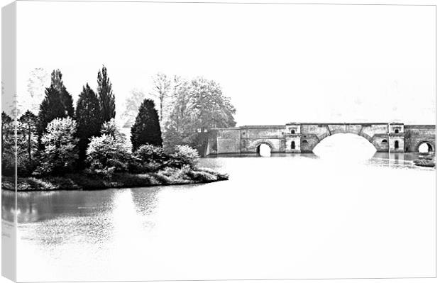 The Grand Bridge, Blenheim Park Canvas Print by Karen Martin