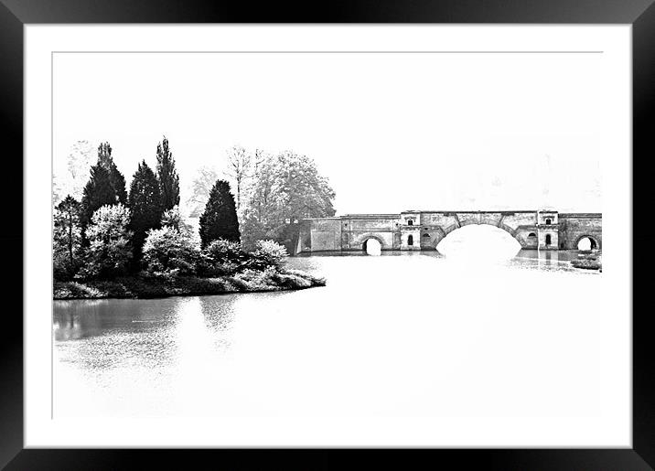 The Grand Bridge, Blenheim Park Framed Mounted Print by Karen Martin