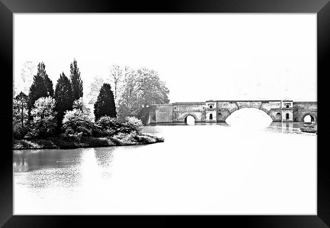 The Grand Bridge, Blenheim Park Framed Print by Karen Martin