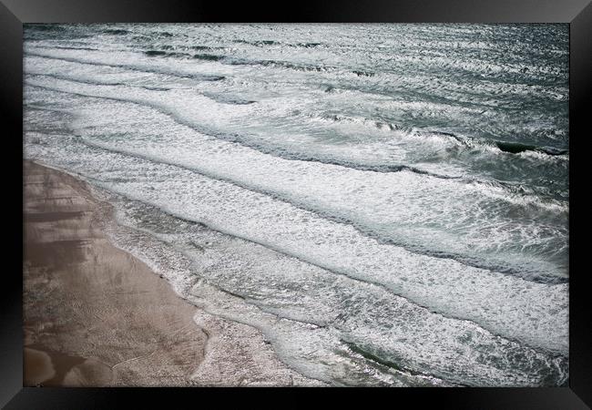 PORTUGAL ALGARVE LUZ BEACH ATLANTIC OCEAN Framed Print by urs flueeler