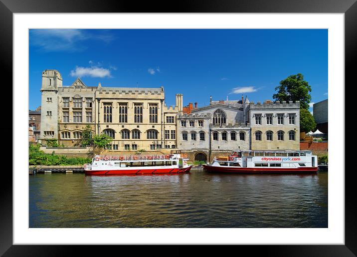 York Guildhall & River Ouse                        Framed Mounted Print by Darren Galpin