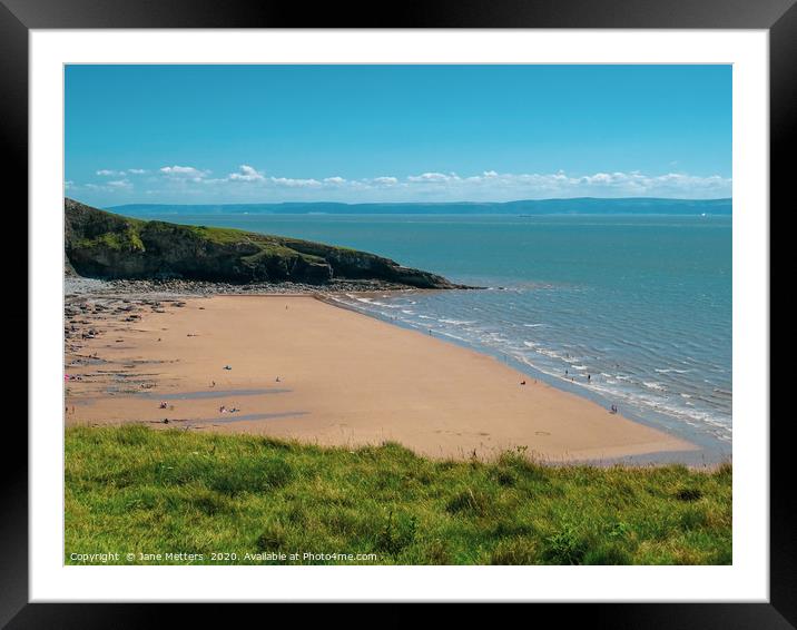 Relax on the Beach Framed Mounted Print by Jane Metters