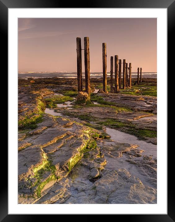 Wooden Posts Framed Mounted Print by Ray Pritchard