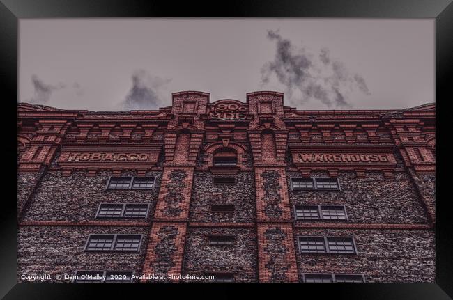 Liverpool Tobacco Warehouse Framed Print by Liam Neon