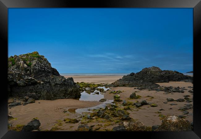 Newborough beach/Traeth Llanddwyn Anglesey Framed Print by Kevin Smith