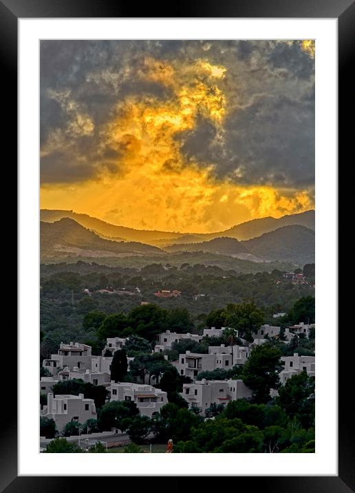 Stormy Sunset Framed Mounted Print by Dave Williams
