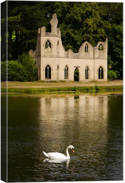 The Ruined Abbey Canvas Print by Dave Williams