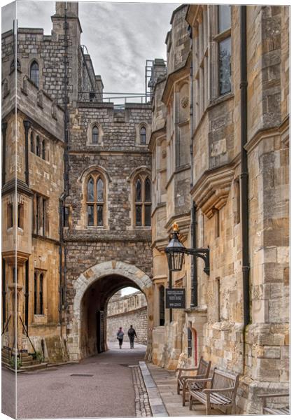 Windsor Castle _ The Norman Gateway Canvas Print by Dave Williams