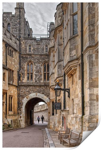 Windsor Castle _ The Norman Gateway Print by Dave Williams