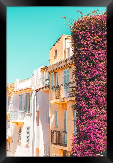 Cannes City, Urban Architecture, Charming Houses Framed Print by Radu Bercan