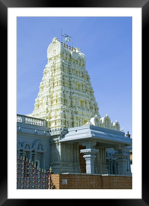 London Sri Murugan Temple Framed Mounted Print by David French