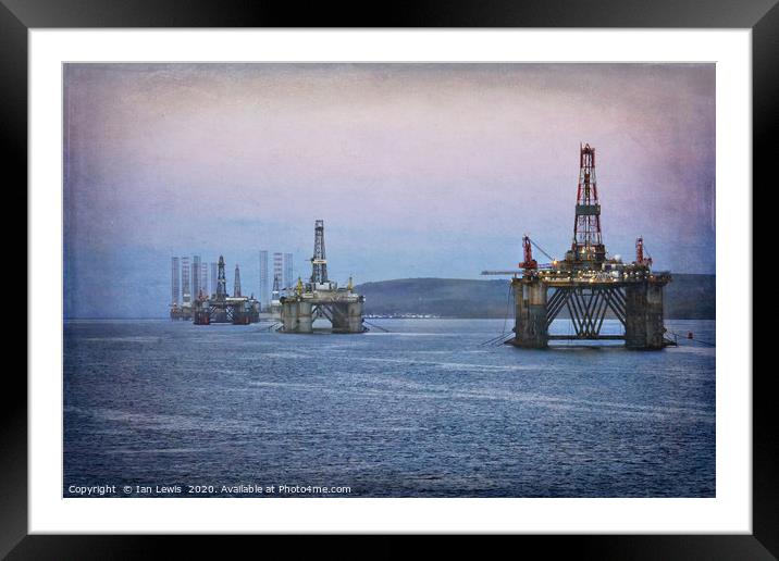 Approaching Invergordon Framed Mounted Print by Ian Lewis