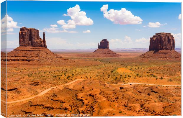Monument Valley Canvas Print by Nicolas Boivin