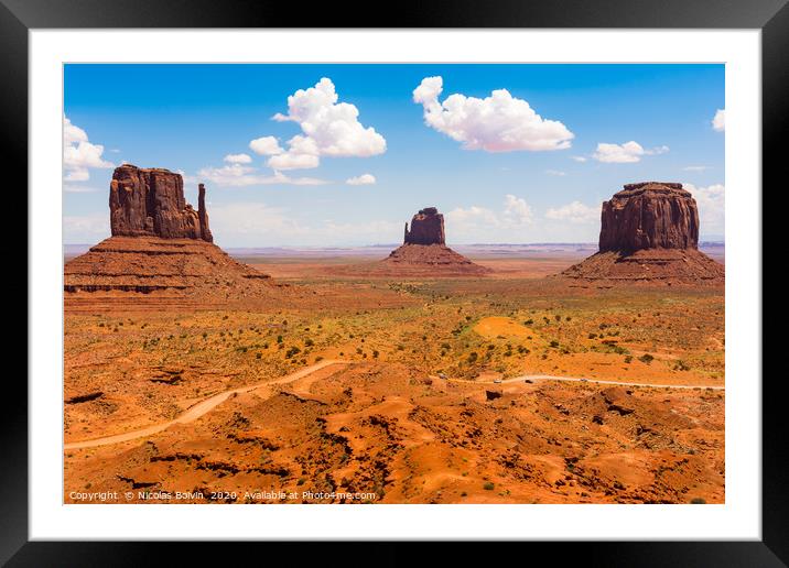 Monument Valley Framed Mounted Print by Nicolas Boivin