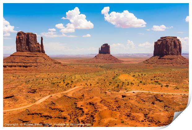 Monument Valley Print by Nicolas Boivin