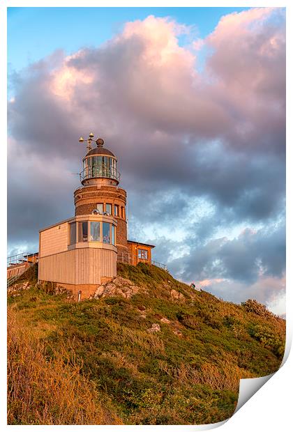 Kullaberg Main Lighthouse in Sunlight Print by Antony McAulay