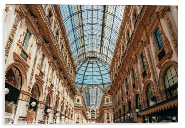 Galleria Vittorio Emanuele, Milan Dome Gallery Acrylic by Radu Bercan