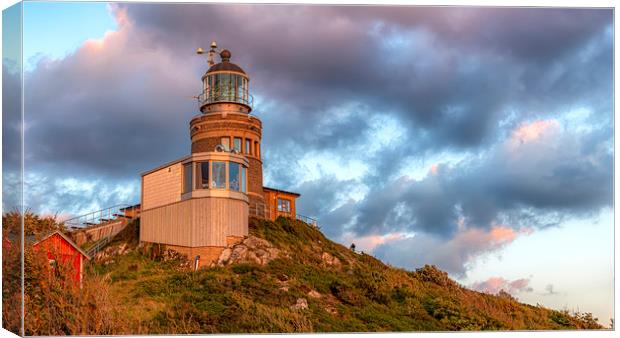 Kullaberg Main Lighthouse Panorama Canvas Print by Antony McAulay
