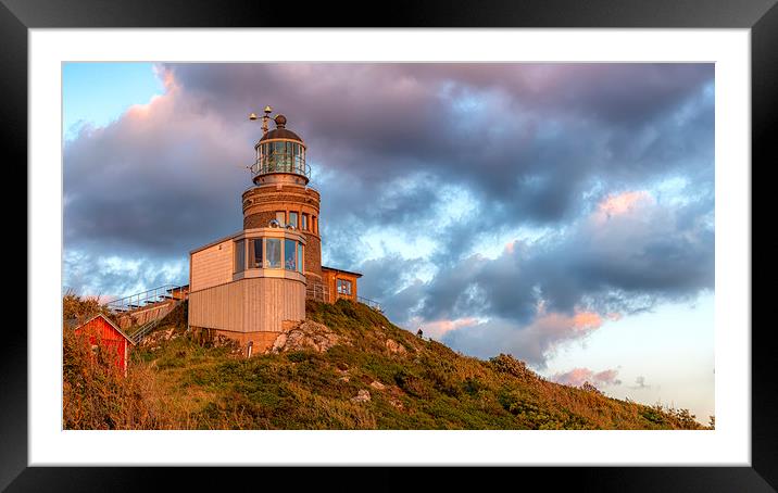Kullaberg Main Lighthouse Panorama Framed Mounted Print by Antony McAulay