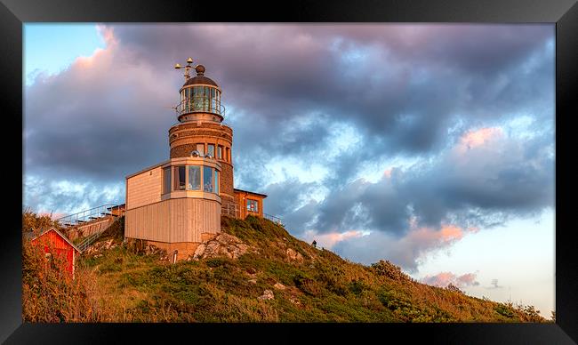 Kullaberg Main Lighthouse Panorama Framed Print by Antony McAulay