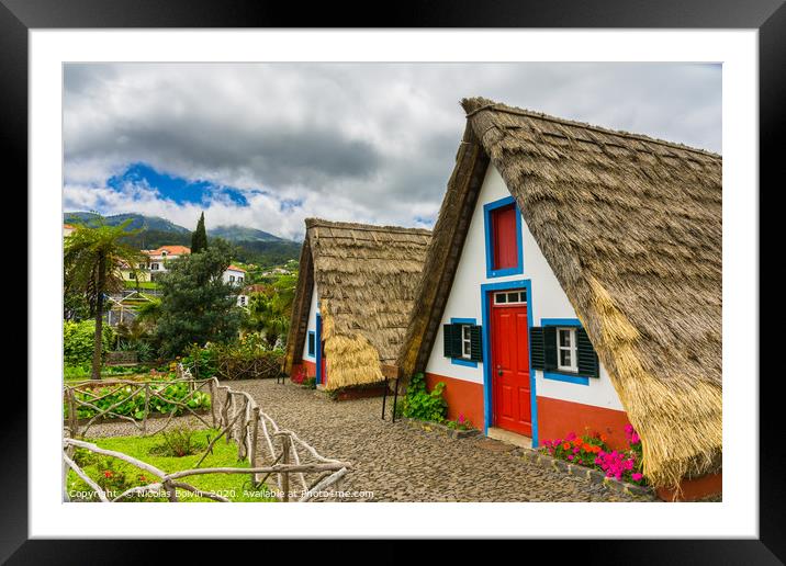 Traditional house in Santana Framed Mounted Print by Nicolas Boivin
